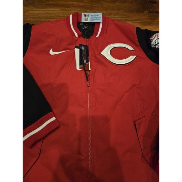 NWT RARE Cincinnati Reds NIKE Dugout Coat Authentic Collection MLB Mens XXL - Picture 5 of 11
